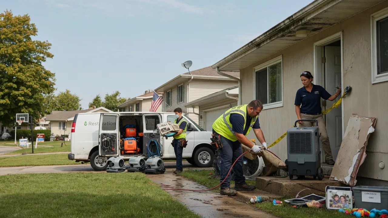 Water Damage Restoration in Industry, IL near me